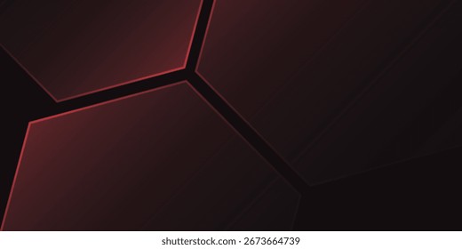 Modern red polygon elegant background vector illustration, banner abstract
