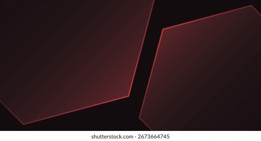 Modern red polygon elegant background vector illustration, banner abstract