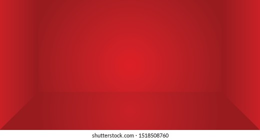 Modern red room abstract background