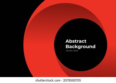Fondo de las formas de arco abstracto redondeado rojo moderno. Página de aterrizaje 