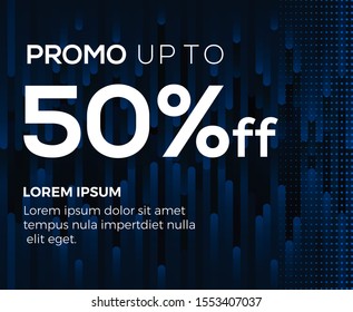 Modern Red Special Promo Design for Business Sale. Promotion banner discount template - Vector