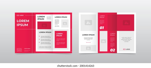 diseño de tríplios rojos modernos