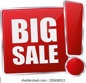 modern red vector eps big sale sign