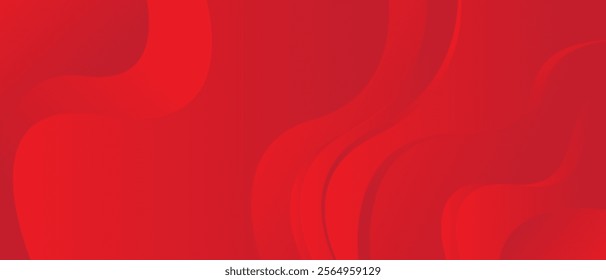 Modern red wave abstract background