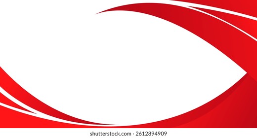 Modern red wave background. Graphic design for banner, presentation. modern concept vector illustration