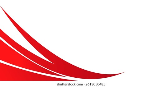 Modern red wave background. Graphic design for banner, presentation. modern concept vector illustration