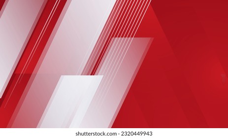 Modern red and white abstract background