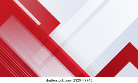 Modern red and white abstract background