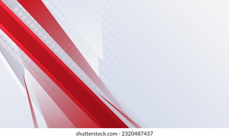 Modern red and white abstract background