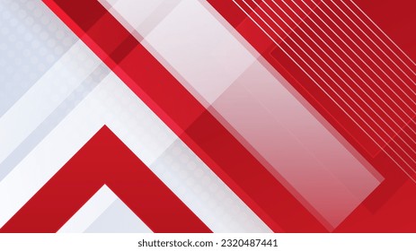 Modern red and white abstract background