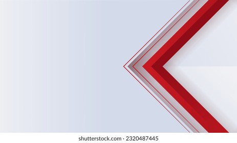 Modern red and white abstract background