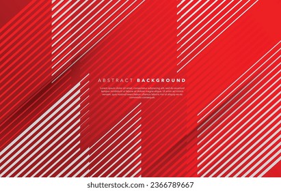 modern red and white abstract background design template