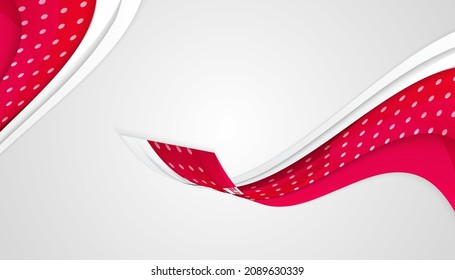 Modern red white abstract presentation background with corporate concept