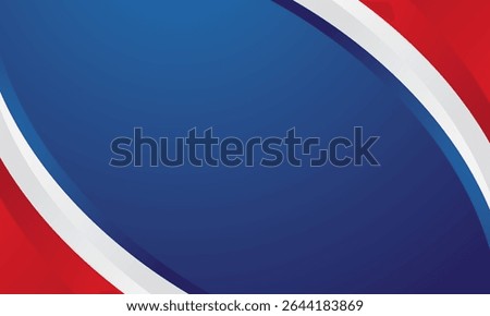 Modern red white blue background