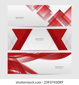 Modern red and white flag abstract background. Minimalist red maroon and white gradient abstract background vector design for banner, presentation, corporate cover template and much more