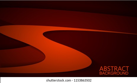  Modern RedCurve Vector Background 