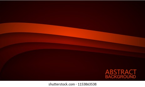  Modern RedCurve Vector Background 