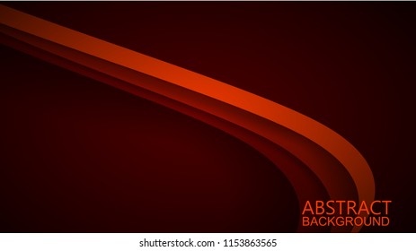  Modern RedCurve Vector Background 