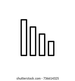 Modern reduction line icon. Premium pictogram isolated on a white background. Vector illustration. Stroke high quality symbol. Decrease icon in modern line style.