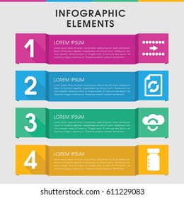 Modern refresh infographic template. infographic design with refresh icons includes reload, arrow. can be used for presentation, diagram, annual report, web design. 