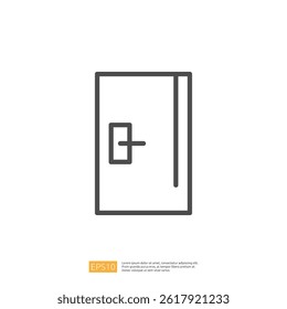 Modern Refrigerator Icon for Home Renovation and Interior Design Concept in Minimalist Space
