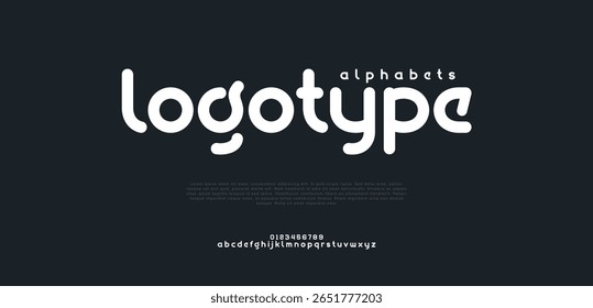 Moderno Regular Italic e número tipografia urbana estilo alfabeto fontes para moda, esporte, tecnologia, digital, filme, design de logotipo, ilustração vetorial