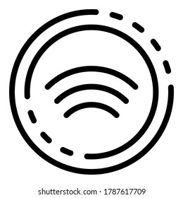 Modernes Symbol für Remote-Zugriff. Umriss-moderne Fernzugriff, Vektorsymbol für Webdesign einzeln auf weißem Hintergrund