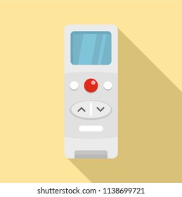 Modern remote control conditioner icon. Flat illustration of modern remote control conditioner vector icon for web design