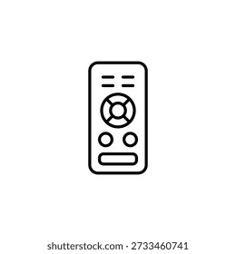 Icono de contorno de control remoto moderno para dispositivo Electrónica