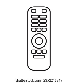 Modern remote icon. Thin linear remote outline icon isolated on white background from smart house. Line vector sign, symbol for web and mobile