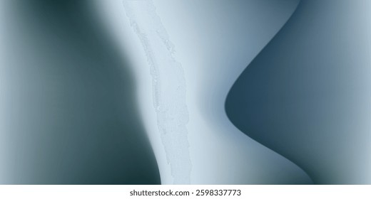 Modern render with fluid shapes and blue metallic reflections  suitable for backgrounds illustration modern abstract