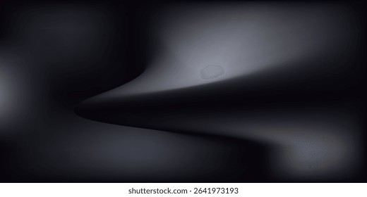 Modern render of illuminated gray colored corridor art modern
