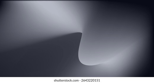 Renderização moderna de iluminado cinza colorido corredor arte moderna