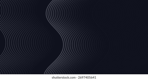 Renderização moderna de iluminado cinza colorido corredor arte padrão moderno