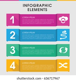 Modern repeat infographic template. infographic design with repeat icons includes update, shuffle. can be used for presentation, diagram, annual report, web design.