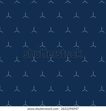 Modern Repeating Mercedes-Benz Emblem Pattern on Dark Blue Background