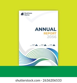 Modern report cover, annual report cover, business report, brochure template, flyer template design, cover a4