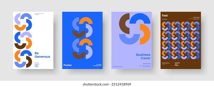 Design de Relatório Moderno. Layout da faixa abstrata. Modelo de Panfleto Isolado. Brochura. Histórico. Cartaz. Apresentação de negócios. Capa de Livro. Identidade da marca. Revista. Catálogo. Publicidade. Portfólio