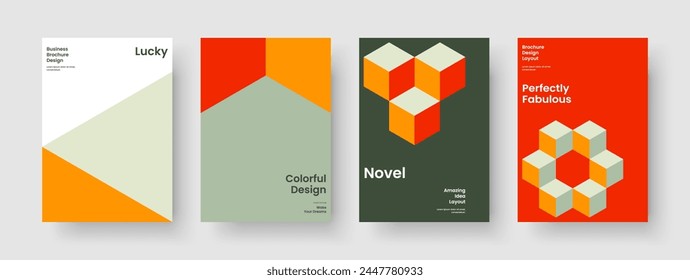 Modern Report Design. Geometric Background Layout. Creative Poster Template. Book Cover. Flyer. Business Presentation. Banner. Brochure. Catalog. Advertising. Brand Identity. Handbill. Notebook