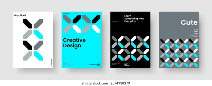 Modern Report Design. Geometric Business Presentation Layout. Creative Flyer Template. Brochure. Banner. Book Cover. Poster. Background. Journal. Leaflet. Notebook. Portfolio. Newsletter. Catalog