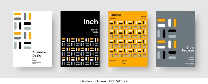Diseño moderno de informes. Plantilla de folleto aislada. Diseño de fondo abstracto. Volante. Cartel. Portada del libro. Presentación de negocios. Cartel. Identidad de marca. Publicidad. Catálogo. Cuaderno. Leaflet
