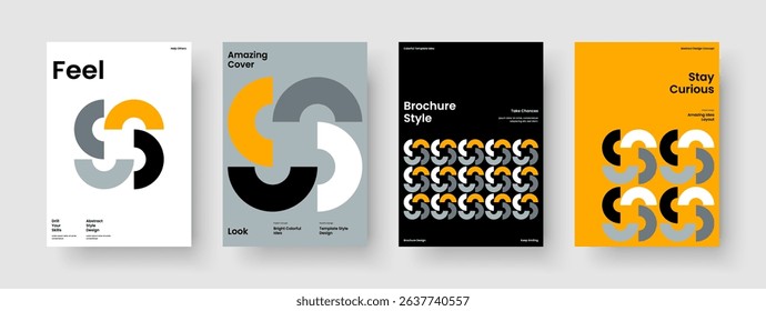 Modern Report Layout. Creative Business Presentation Design. Geometric Book Cover Template. Poster. Flyer. Banner. Brochure. Background. Pamphlet. Advertising. Portfolio. Newsletter. Magazine