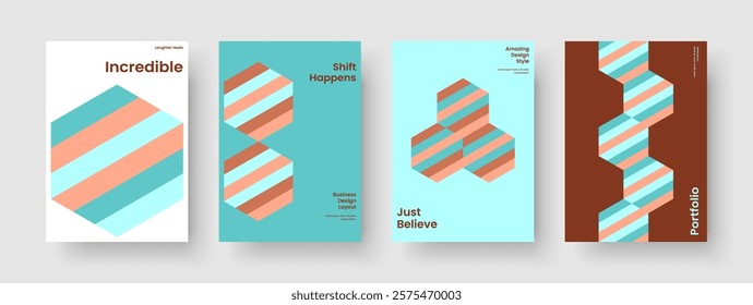 Modern Report Layout. Geometric Banner Design. Isolated Brochure Template. Poster. Business Presentation. Book Cover. Flyer. Background. Magazine. Journal. Pamphlet. Brand Identity. Notebook