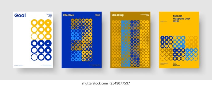 Modern Report Layout. Geometric Book Cover Template. Isolated Flyer Design. Poster. Banner. Brochure. Business Presentation. Background. Newsletter. Notebook. Handbill. Leaflet. Advertising
