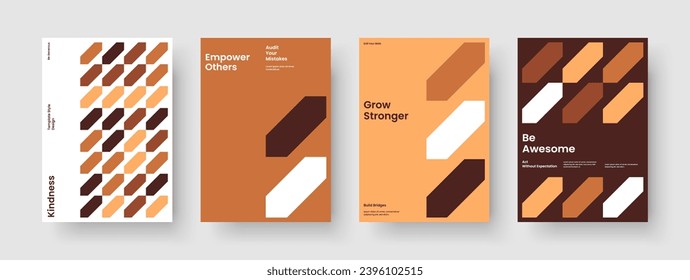 Modern Report Layout. Geometric Flyer Design. Isolated Banner Template. Background. Poster. Brochure. Book Cover. Business Presentation. Notebook. Pamphlet. Portfolio. Catalog. Journal. Advertising