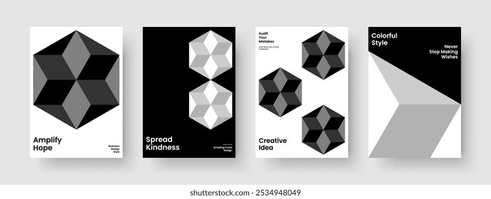 Modern Report Layout. Geometric Flyer Design. Isolated Brochure Template. Book Cover. Banner. Poster. Business Presentation. Background. Handbill. Advertising. Catalog. Leaflet. Magazine. Portfolio