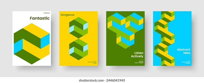 Modern Report Layout. Geometric Poster Template. Isolated Book Cover Design. Brochure. Flyer. Business Presentation. Background. Banner. Catalog. Leaflet. Journal. Advertising. Magazine. Newsletter