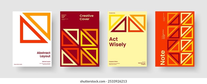 Modern Report Layout. Geometric Poster Design. Isolated Banner Template. Background. Flyer. Book Cover. Brochure. Business Presentation. Newsletter. Journal. Leaflet. Magazine. Catalog. Notebook