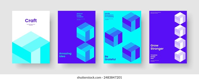 Modern Report Layout. Isolated Book Cover Design. Geometric Flyer Template. Poster. Brochure. Background. Business Presentation. Banner. Catalog. Notebook. Brand Identity. Leaflet. Newsletter