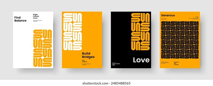 Modern Report Layout. Isolated Book Cover Design. Geometric Banner Template. Poster. Brochure. Business Presentation. Flyer. Background. Handbill. Leaflet. Journal. Portfolio. Brand Identity
